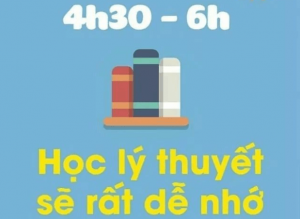 khung giờ vàng để tiếp thu lý thuyết