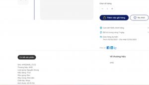 xem thông tin mắt kính trên website