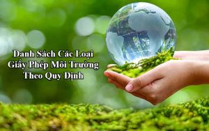 Các Loại Giấy Phép Môi Trường