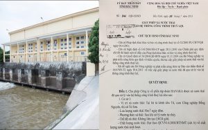 Giấy phép cấp xả thải vào các công trình thủy lợi
