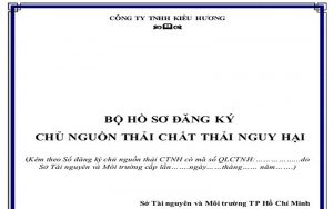 Sổ đăng ký chủ nguồn chất thải