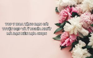 hoa tặng bạn gái