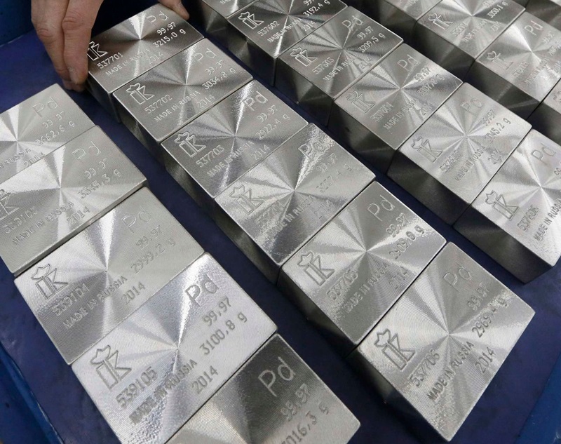 giá hiện tại của palladium