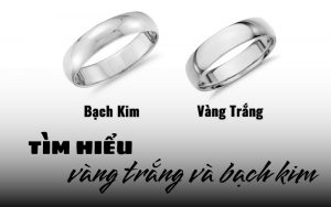 vàng trắng và bạch kim khác nhau chỗ nào